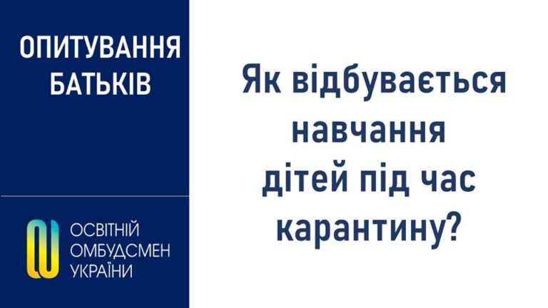 Опитування для батьків про навчання дітей під час карантину